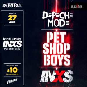 Depeche Mode, Inxs & Pet Shop Boys | AGOSTO 27